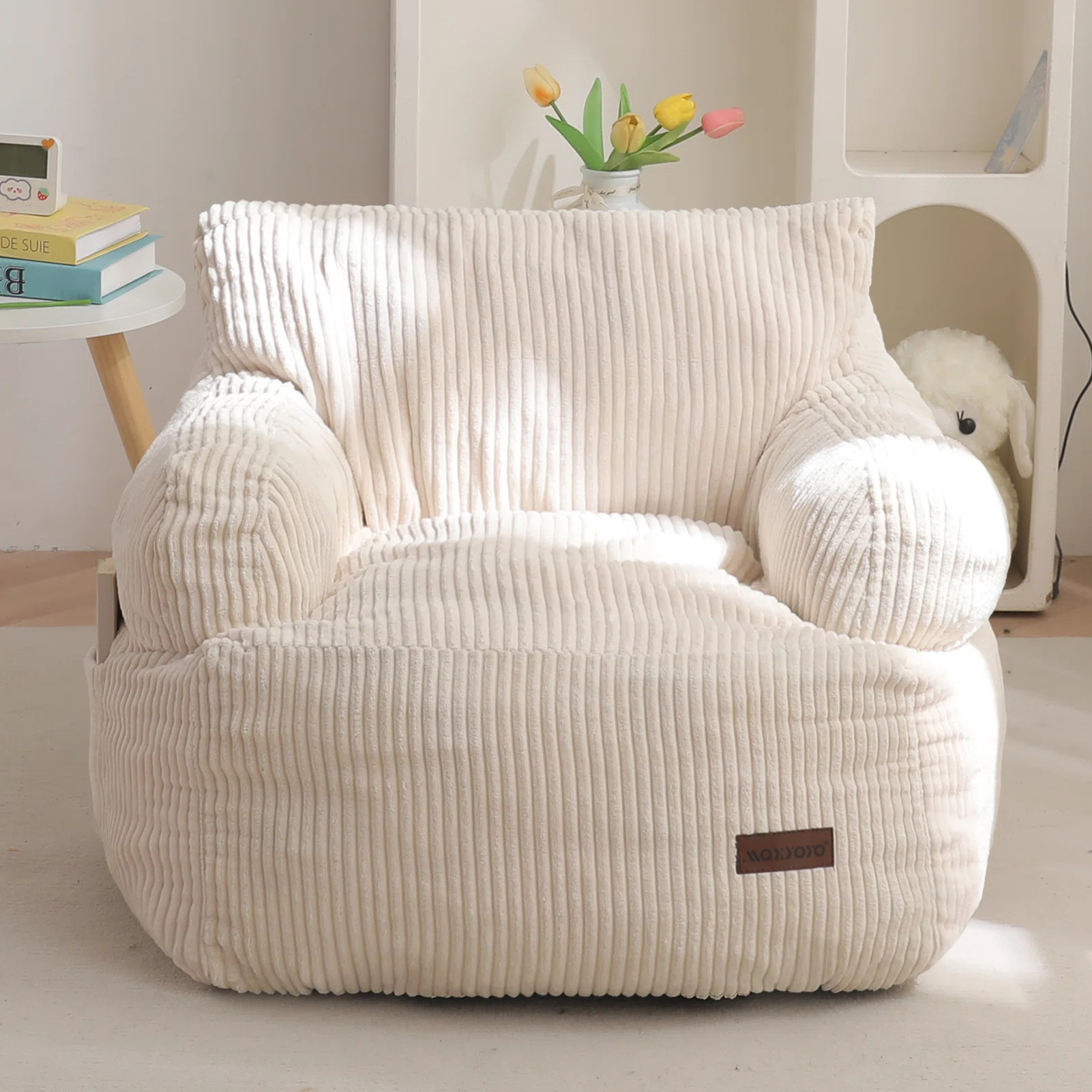 Kids bean bag chair, Toddler Lazy Chair with Shredded Foam Filling | Wayfair North America