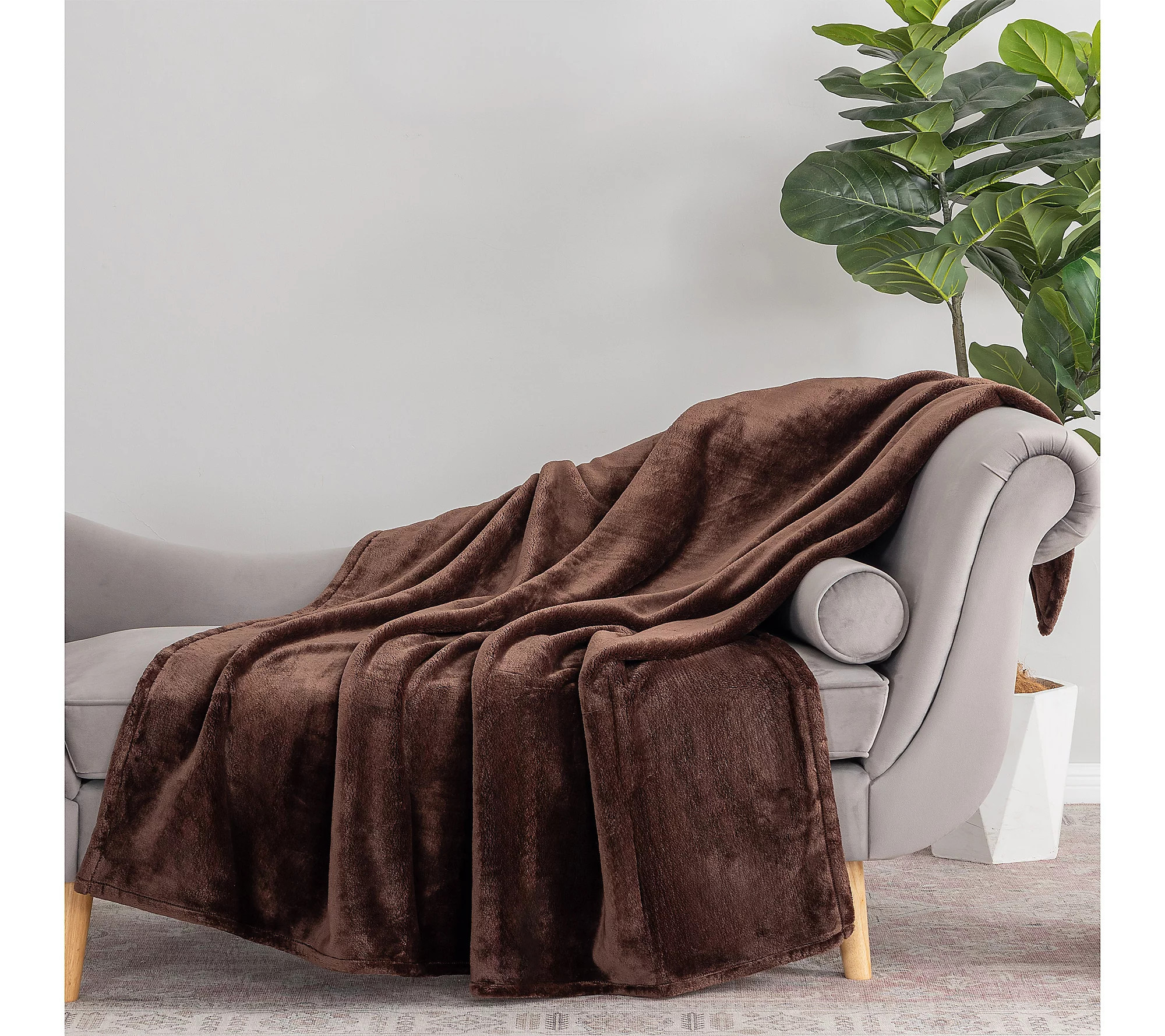 As Is Berkshire Ultrasupreme Velvetsoft 60x70 Throw | QVC