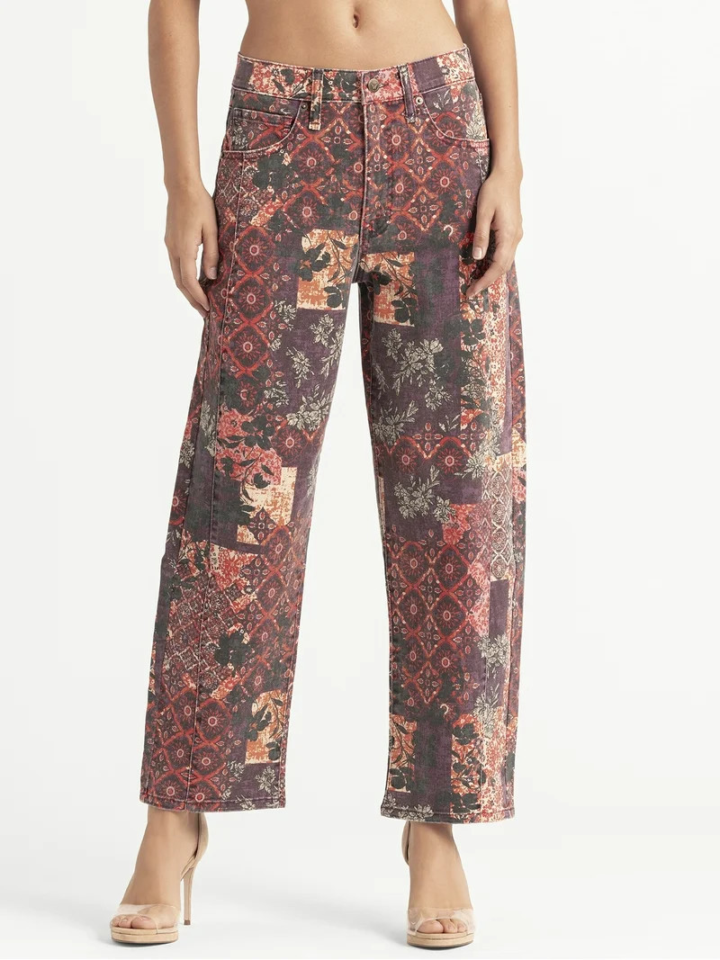 Jessica Simpson Women's Myrtle Barrel Leg Jeans, Sizes 2-16 | Walmart (US)