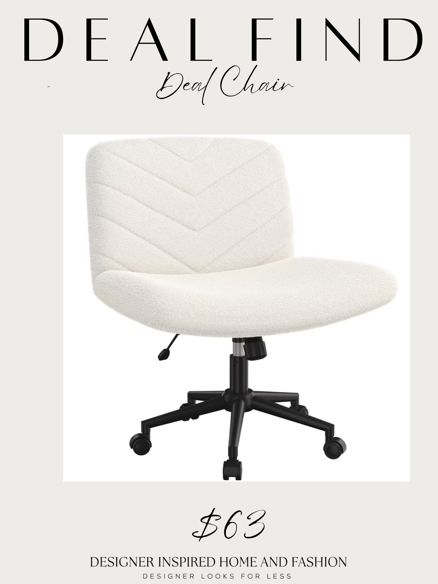 Boucle desk chair 30% off

#LTKHome #LTKSaleAlert
