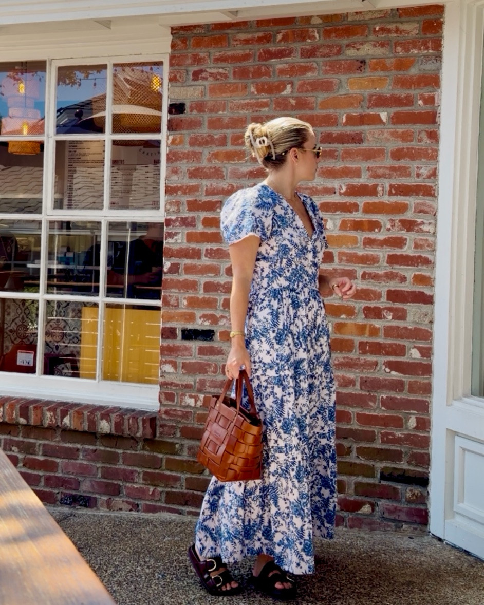 sunday brunch in la jolla outfit ☀️✨

this dress has been a closet staple for years - the @Anthropologie somerset dress in this gorgeous blue and white print. They don’t have this print but they have some gorgeous ones i linked below. Paired with my favorite basket bag and we’re off 🤍 

everything linked below

#LTKdayinmylife #LTKootd #LTKSeasonal