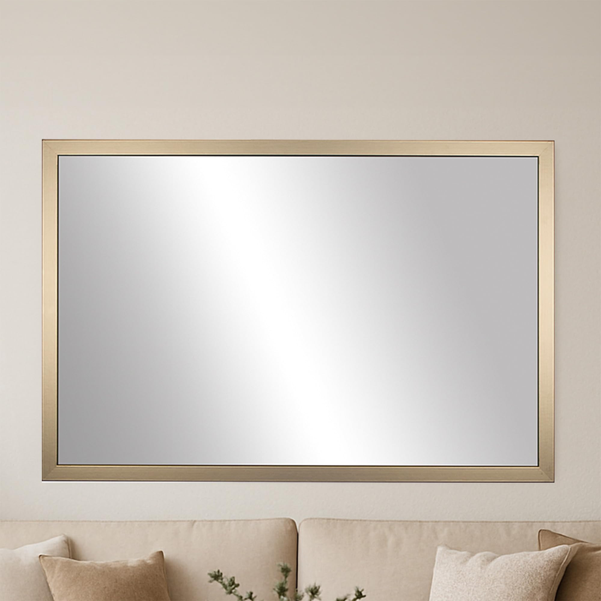 Frame My Mirror Gold Bathroom Mirror for Wall, 22" x 30" Champagne Bronze Bathroom Vanity Mirror,... | Amazon (US)