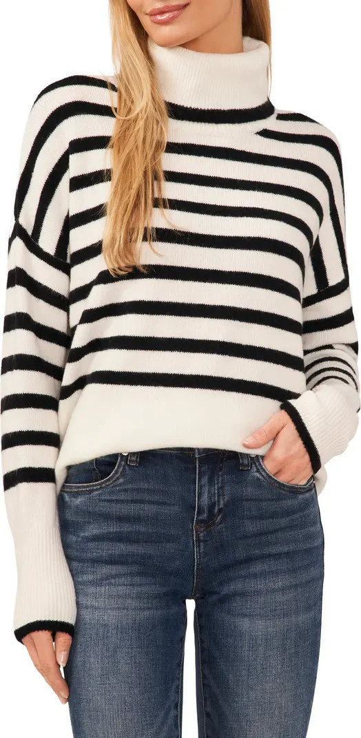 Stripe Turtleneck Sweater | Nordstrom