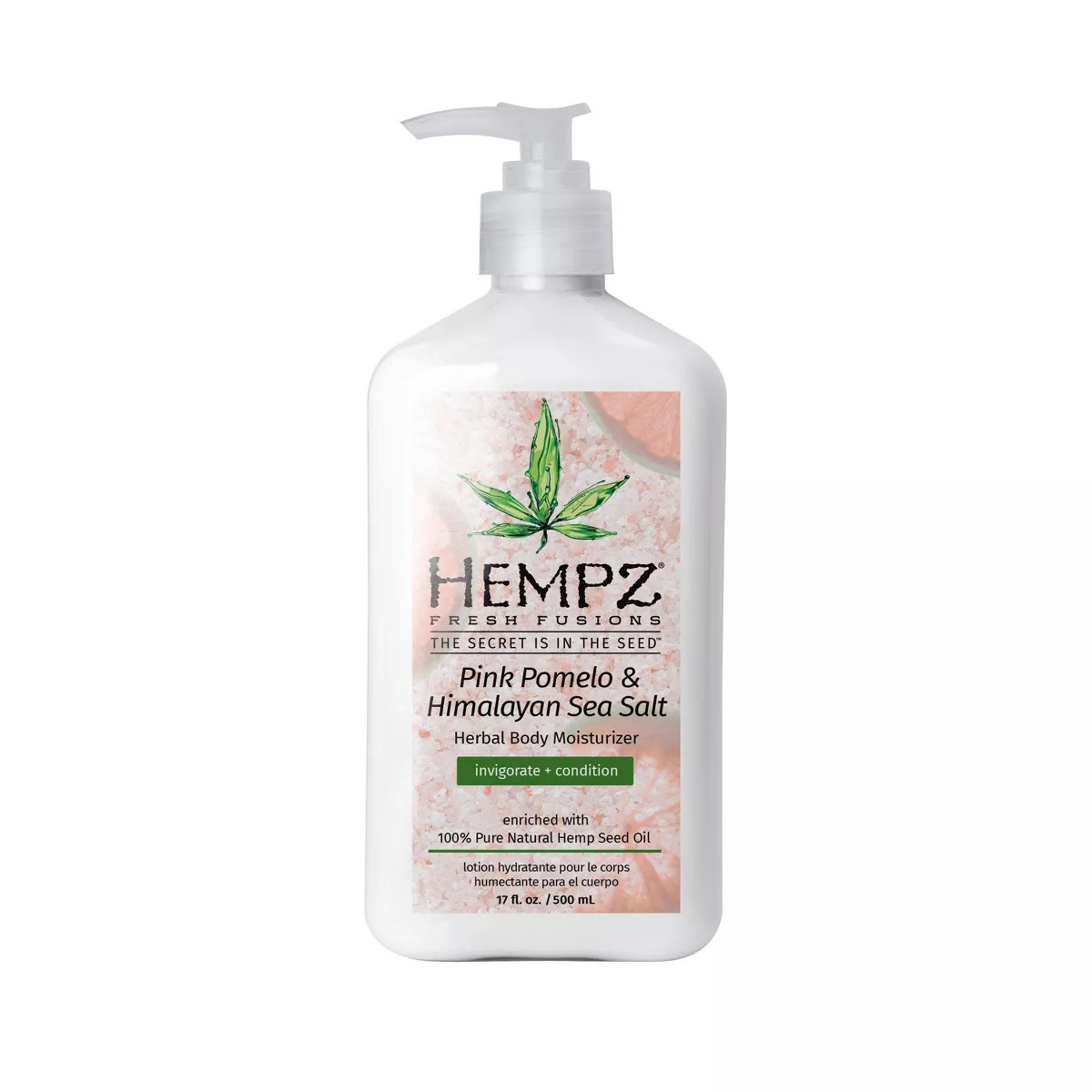 Hempz Pink Pomelo and Himalayan Sea Salt Herbal Body Moisturizer Citrus & Sea Minerals - 17 fl oz | Target