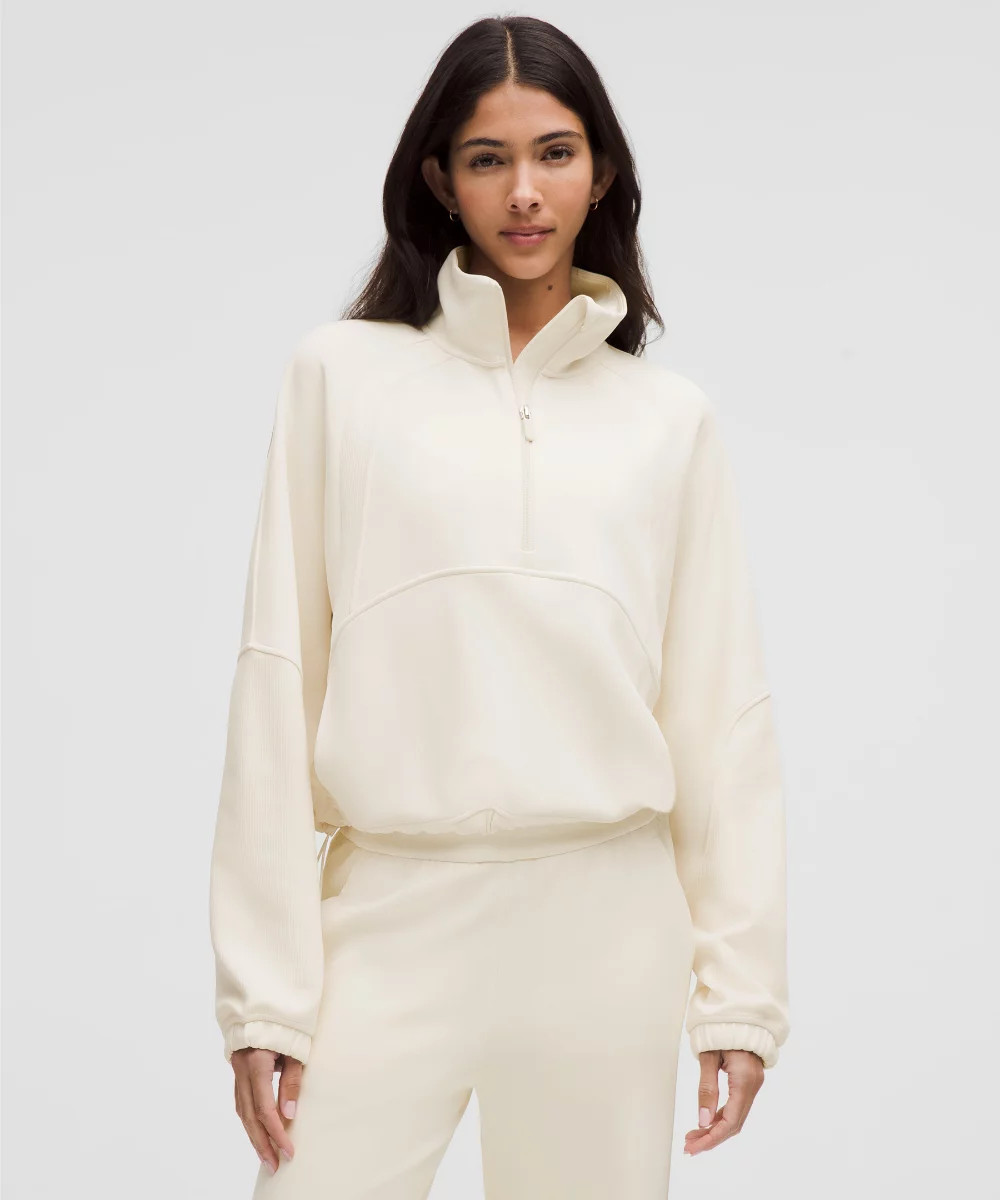 Softstreme Contrast-Ribbed Half Zip | lululemon (AU)