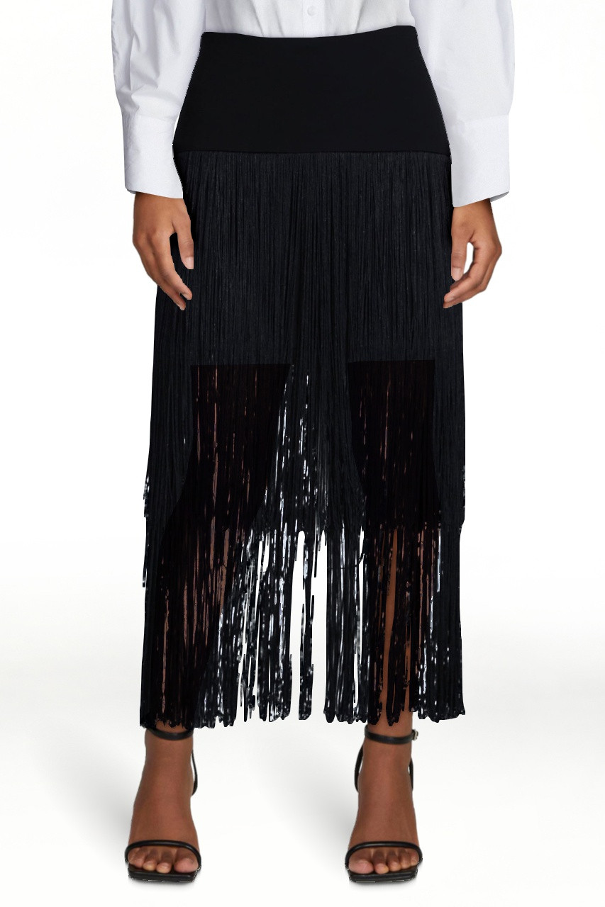 Devil Wears Prada Scoop Collection Women's and Women's Plus Fringe Skirt, Sizes 0-26W | Walmart (US)