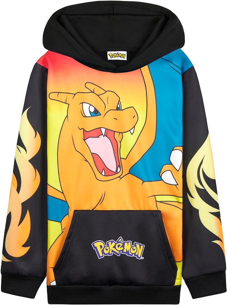 Pokemon Hoodie for Boys & Teens Hooded Sweatshirt Warm Anime Pikachu Sweater | Amazon (US)