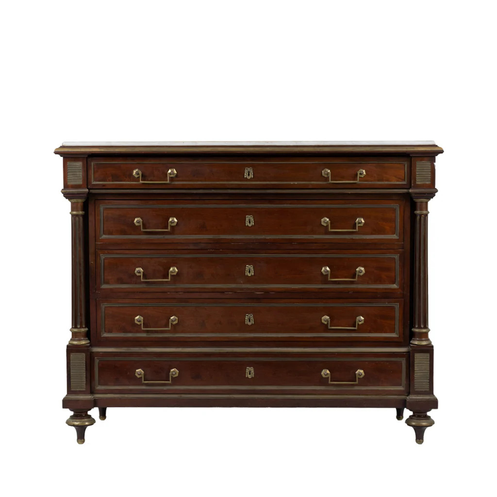 Column Commode with Marble Top | Blue Print