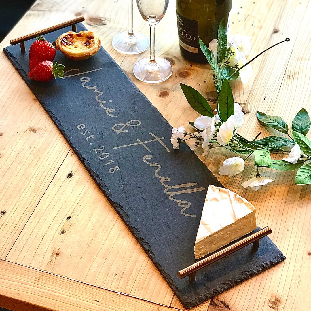 Personalised Long Serving Platter With Copper Handles. - Etsy | Etsy (US)