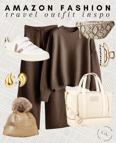 Amazon travel outfit inspo ✨ this cozy set is perfect for your travel days! 

Lounge set, travel, travel outfit, travel bag, weekender, belt bag, gabby pack, earrings, gold jewelry, sneakers, tennis shoes, hair clip, claw clip, hat, toboggan, beanie, Womens fashion, fashion, fashion finds, outfit, outfit inspiration, clothing, winter fashion, summer fashion, spring fashion, wardrobe, fashion accessories, Amazon, Amazon fashion, Amazon must haves, Amazon finds, amazon favorites, Amazon essentials #amazon #amazonfashion



#LTKstyletip #LTKfindsunder50 #LTKmidsize