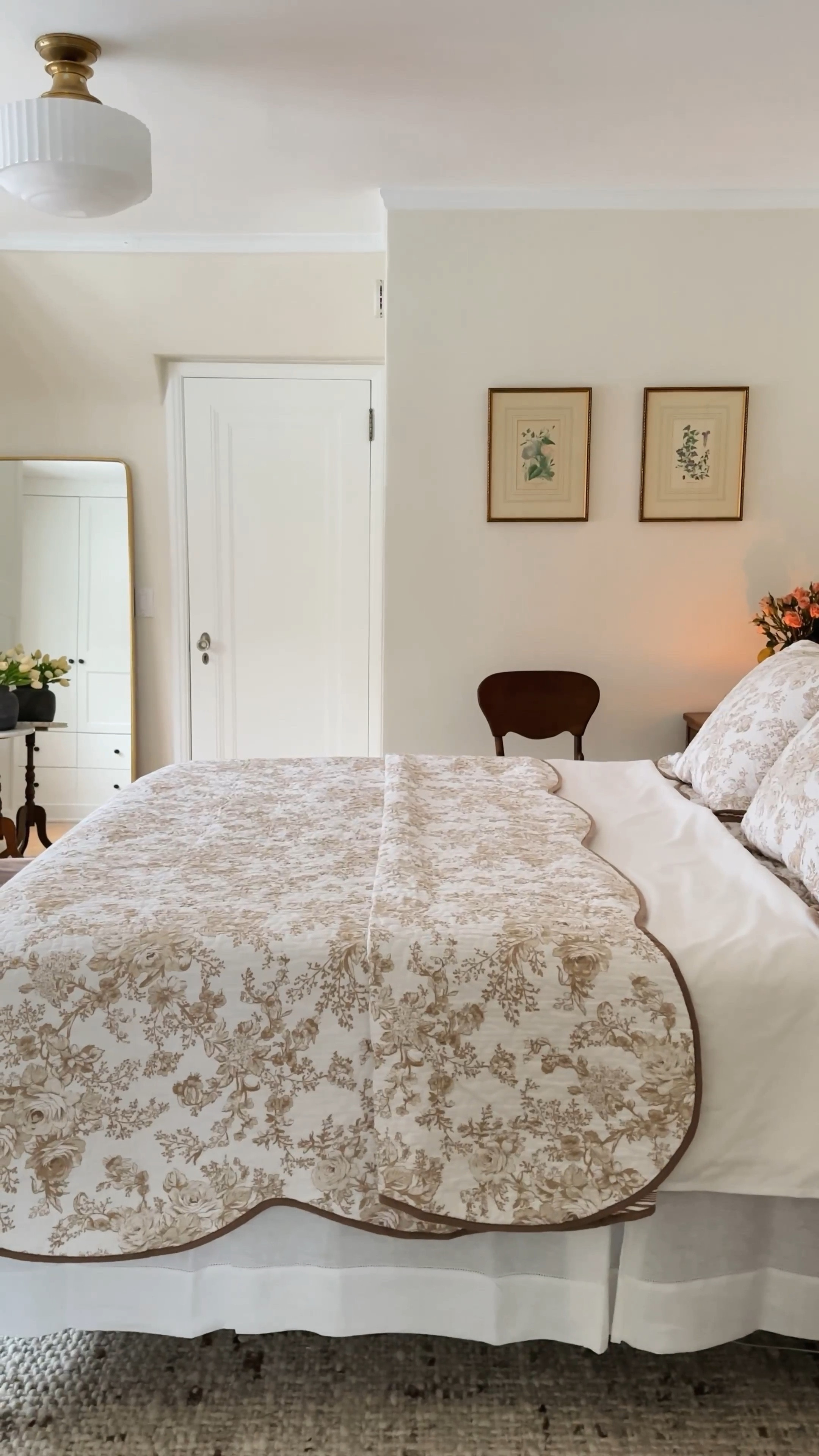 I ADORE our garden toile quilt & shams. Comes in 6 colors - ours is Taupe. Scalloped details + reverses to stripes makes it look like heirloom bedding 🫶. Quilt is on sale ! I have in the queen size. Sham is standard size but is OOO after I shared in stories but click the email reminder for when it comes back in stock. If you’ve been wanting a cottage inspired print bedding that’s not overpowering, def take a look. Most items in here are vintage/second hand but linking what I can. *bedroom, room refresh.

#LTKhome #LTKstyletip #LTKsalealert