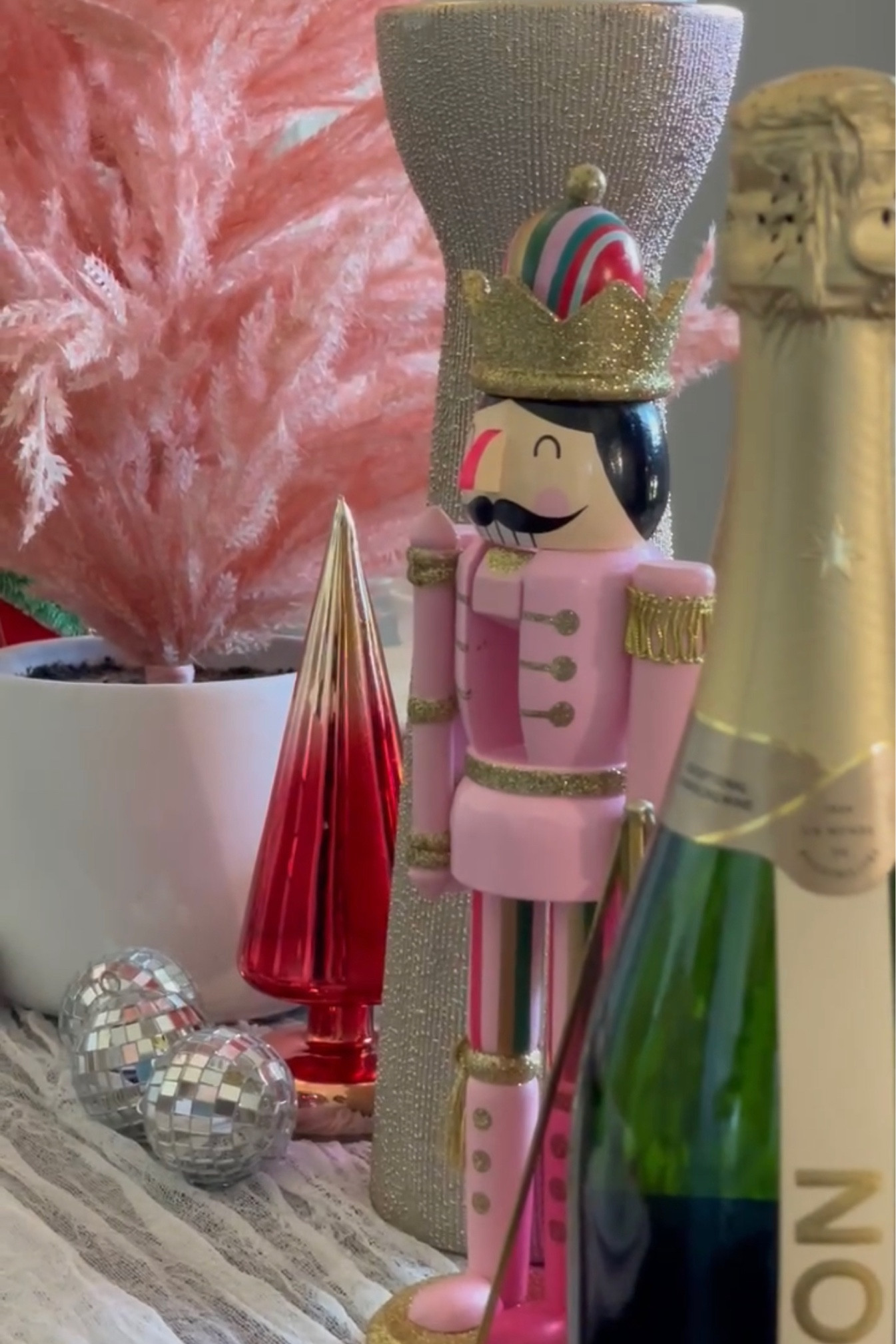 Fun + Pink Christmas table 

#LTKHoliday #LTKSeasonal