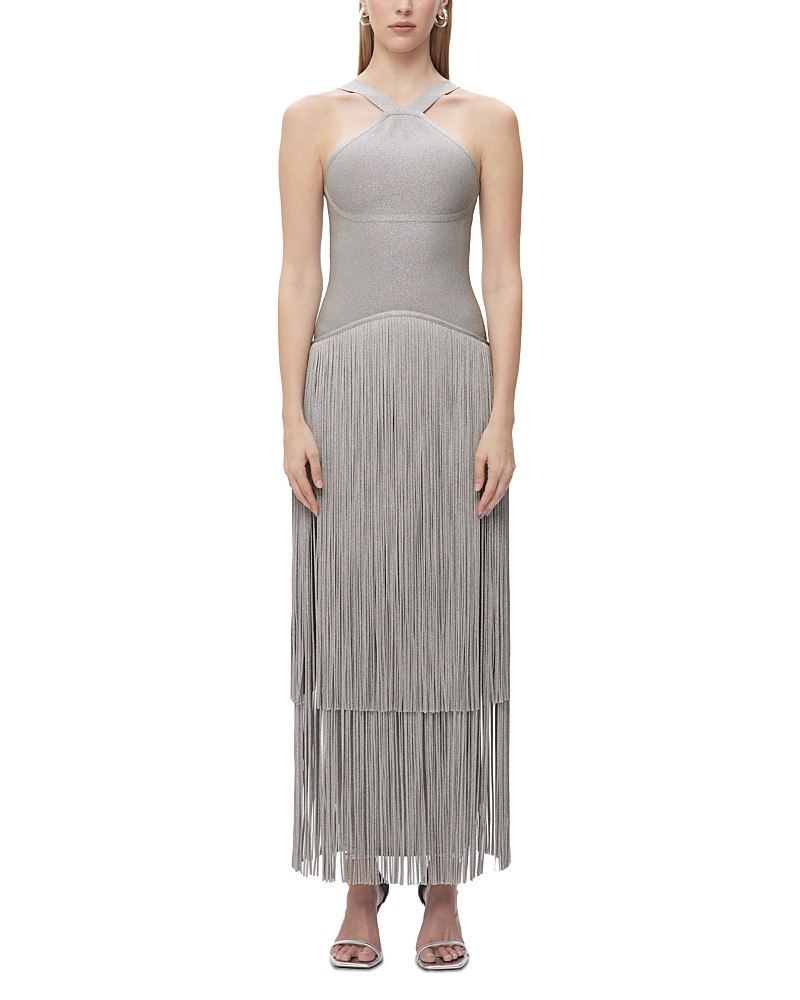 Herve Leger Kennedy Metallic Fringe Gown | Bloomingdale's (US)