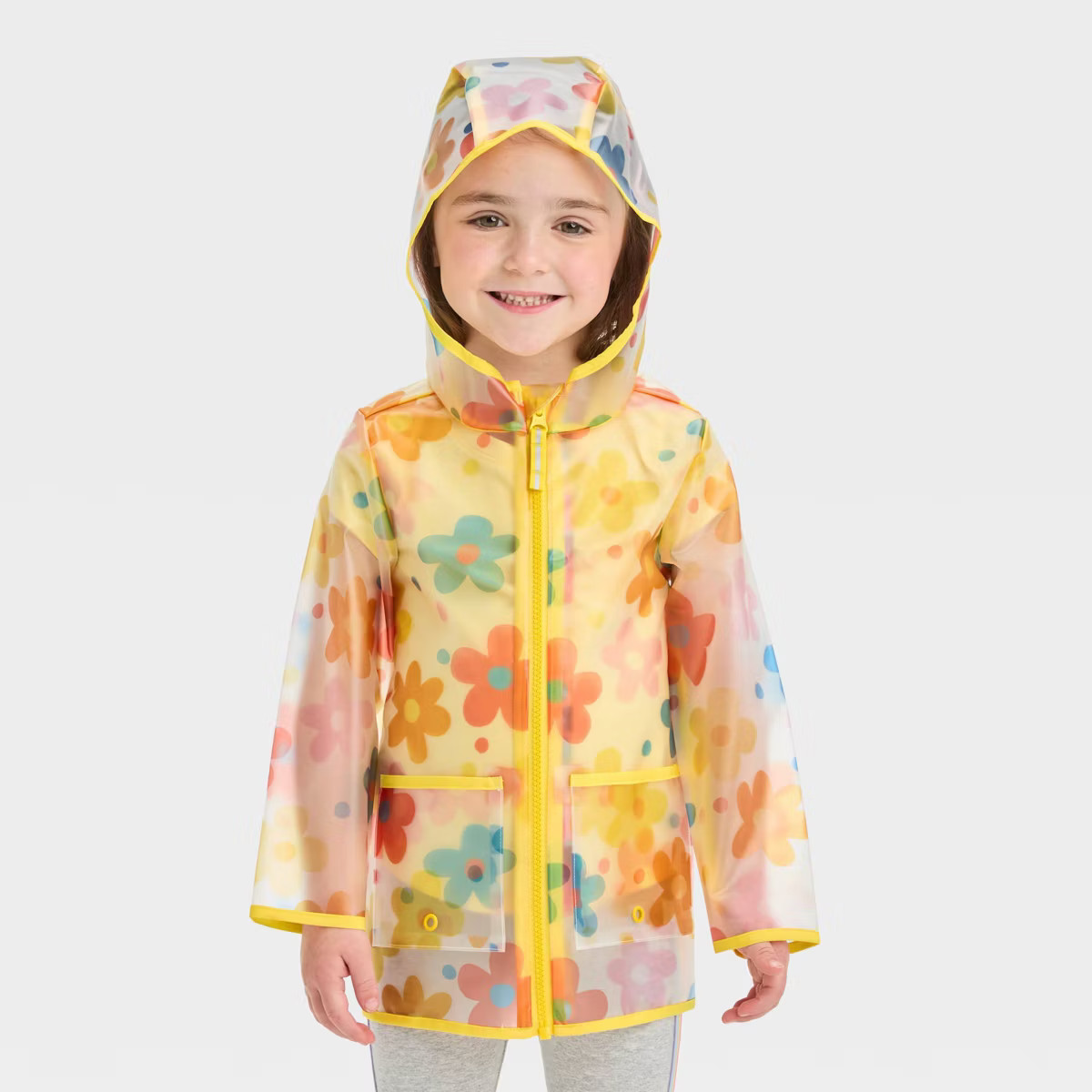 Toddler Girls' Printed Clear Rain Jacket - Cat & Jack™ | Target