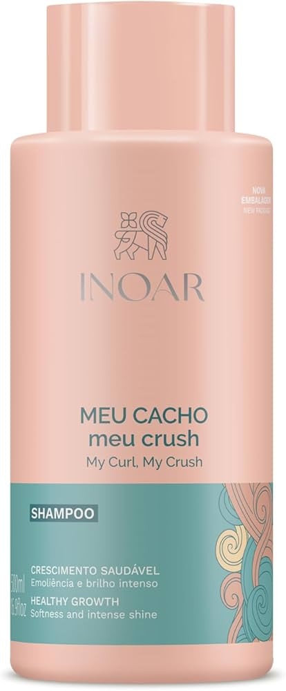 Inoar, Meu Cacho Meu Crush, Shampoo, Limpeza Suave, Hidratação e Definição para Todos os Tipo... | Amazon (BR)