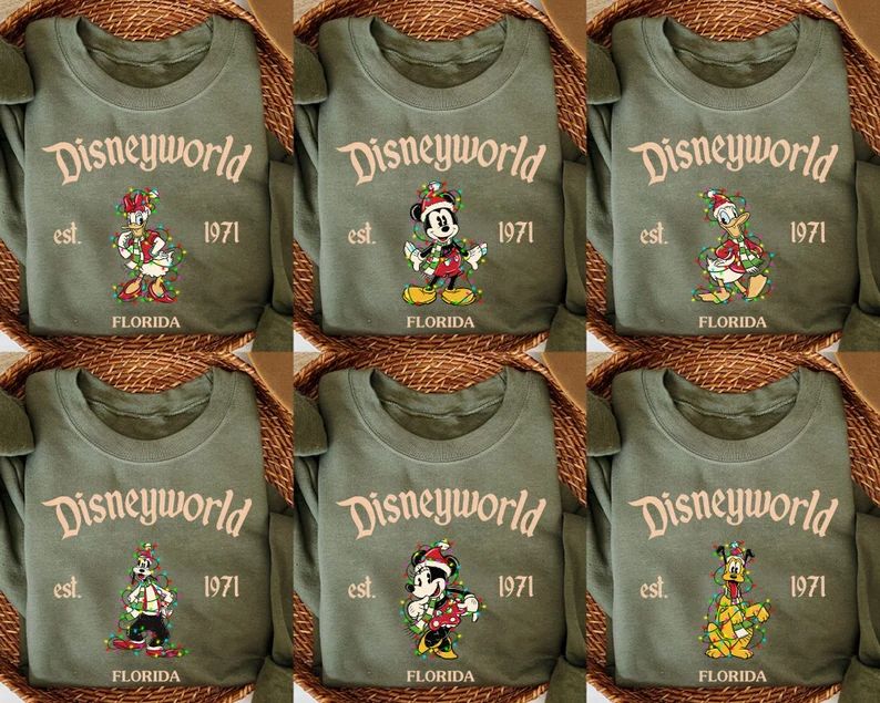 Retro Disneyworld Christmas Sweatshirts Disney Christmas - Etsy | Etsy (US)