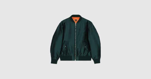 Reversible quilted satin jacket | Gucci (US)