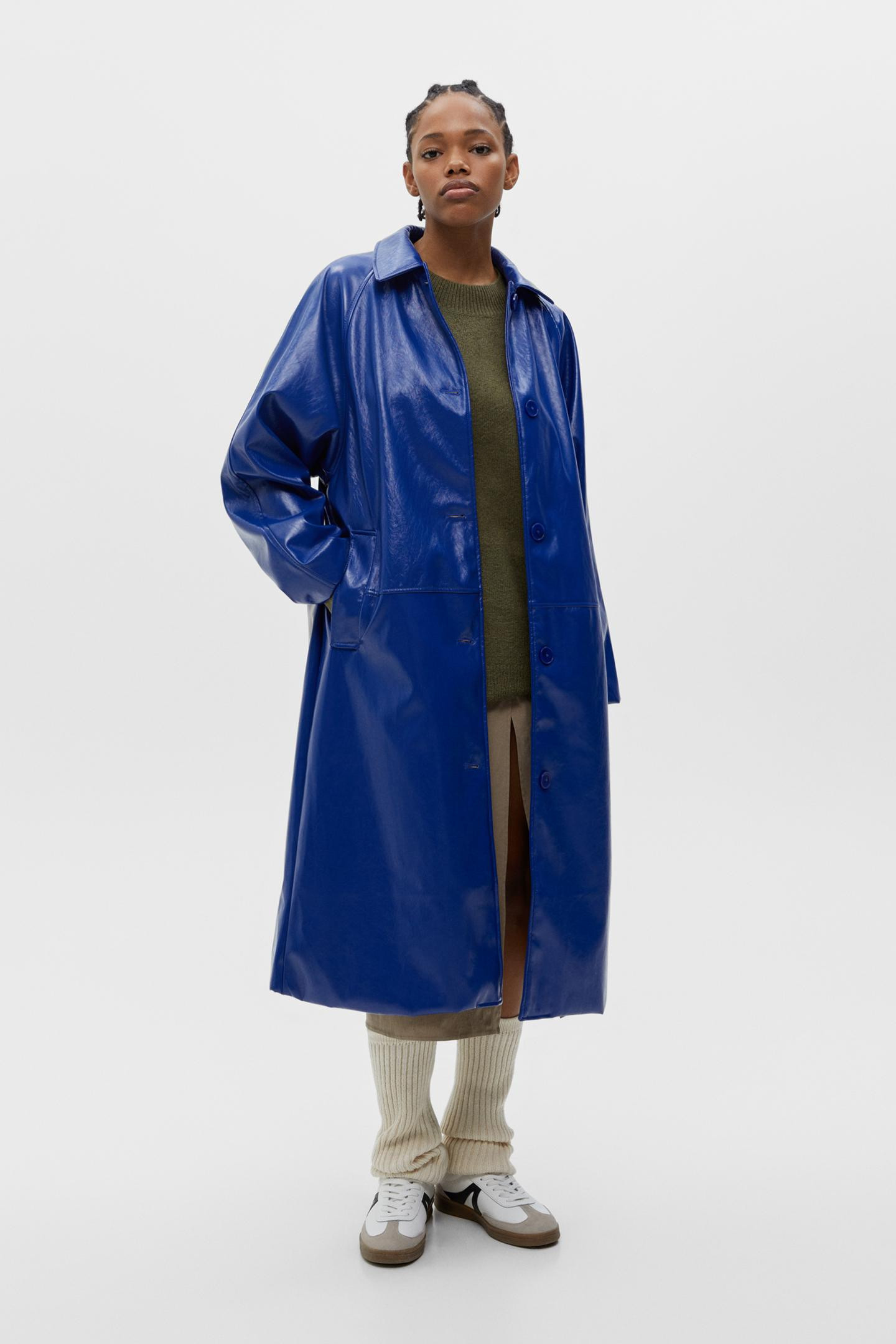 Trench vinyle | PULL and BEAR FR