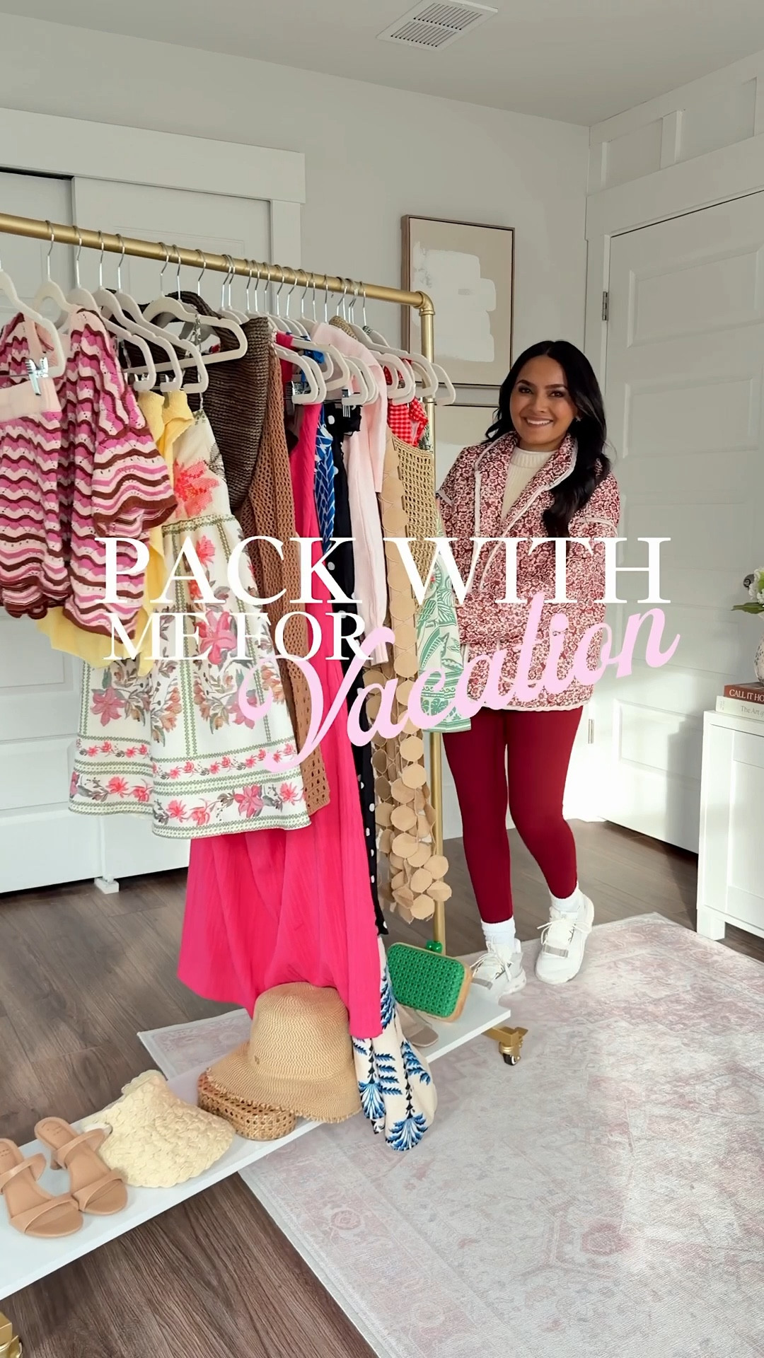 
Pack with me for vacation!
For reference: I’m 5’0, 32b bra size, and 2/26 in bottoms, pear shaped. 
*Everything I share is unaltered! TTS means true to size. Between size 5-6.5 in shoes

Floral jacket size xs TTS
Leggings size medium regular TTS - I like to size up and go with the regular length 


Green halter dress size xs TTS
Clear heels size 5 TTS


Red gingham swimsuit top size xs TTS
Red gingham swimsuit bottoms size small TTS
Red gingham swimsuit coverup sarong size xxs/xs TTS

White halter top size xs TTS
Fringe skirt size small TTS


Pink gingham dress size xs TTS
Pink cardigan size small TTS
Sneakers size 6.5 TTS


Black polka dot swimsuit top size xs TTS
Black polka dot swimsuit bottoms size small TTS
Black polka dot swimsuit coverup pants size TTS

Blue cutout dress size xs TTS


Pink dress size small TTS
Tan heels size 5 TTS


Brown swimsuit top size xs TTS
Brown swimsuit bottoms size small TTS
Crochet swimsuit coverup dress size xs TTS

Pink and green floral dress size xs TTS

Yellow swimsuit top size petite TTS
Yellow swimsuit bottoms size small TTS
Crochet coverup set size xs TTS




#LTKootd #LTKTravel #LTKPetite