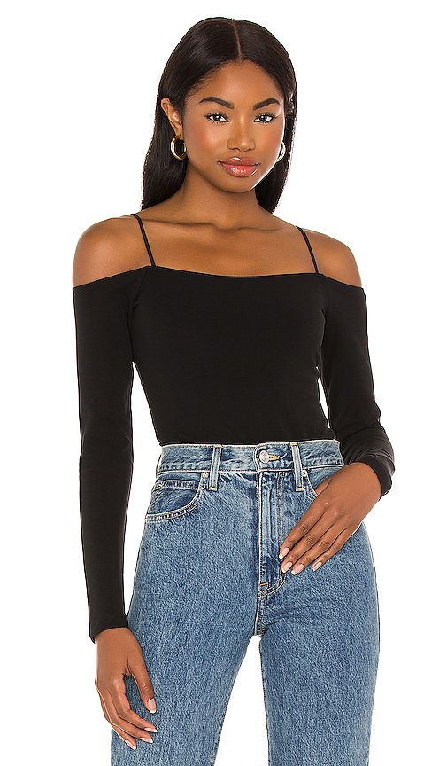 ALLSAINTS Audery Bodysuit in Black. - size 2 (also in 0,00,4,6,8) | Revolve Clothing (Global)