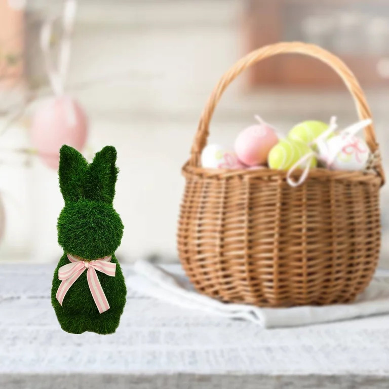 Faux Grass Sitting Bunny Tabletop Decoration, 24.5", Easter by Way To Celebrate | Walmart (US)