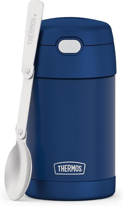 THERMOS FUNTAINER Food Jar with Spoon, 16oz, Navy | Amazon (US)
