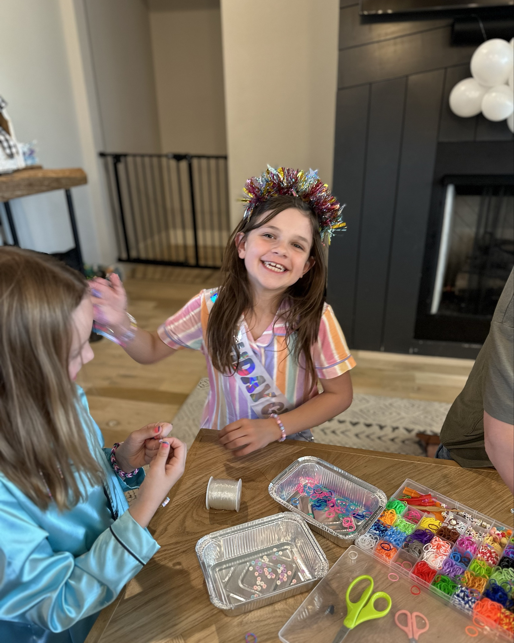 🫧We’re on Cloud 9! 🌈☁️

Loved pampering Ava and some of her school friends with facials, hair tinsel, manis, braids, and bracelet making. I also loved that I got everything for decorations and the pampering for less than $135! You can find me making balloon arches myself and cleaning my home for most parties to put more money towards my kids’ gifts 😂🤷🏼‍♀️

#LTKkids #LTKfamily #LTKparties