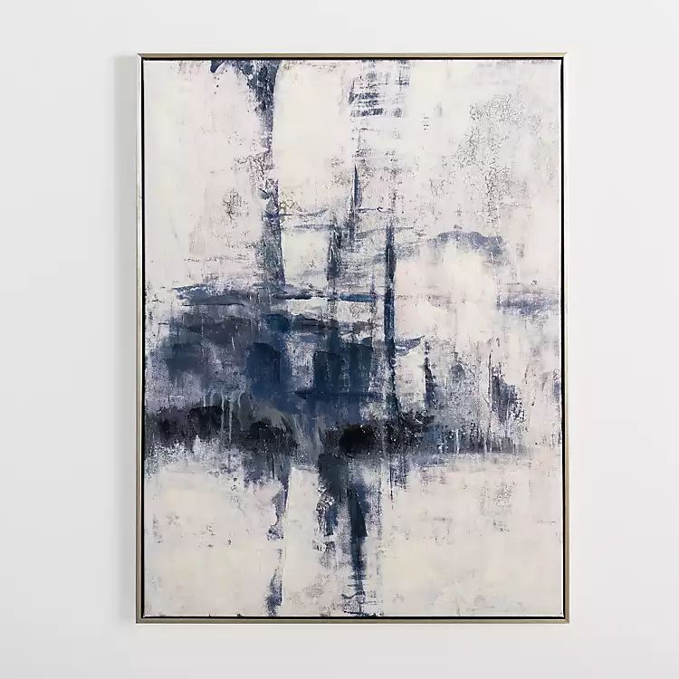 New! Blue Era Abstract I Framed Canvas Art Print | Kirkland's Home