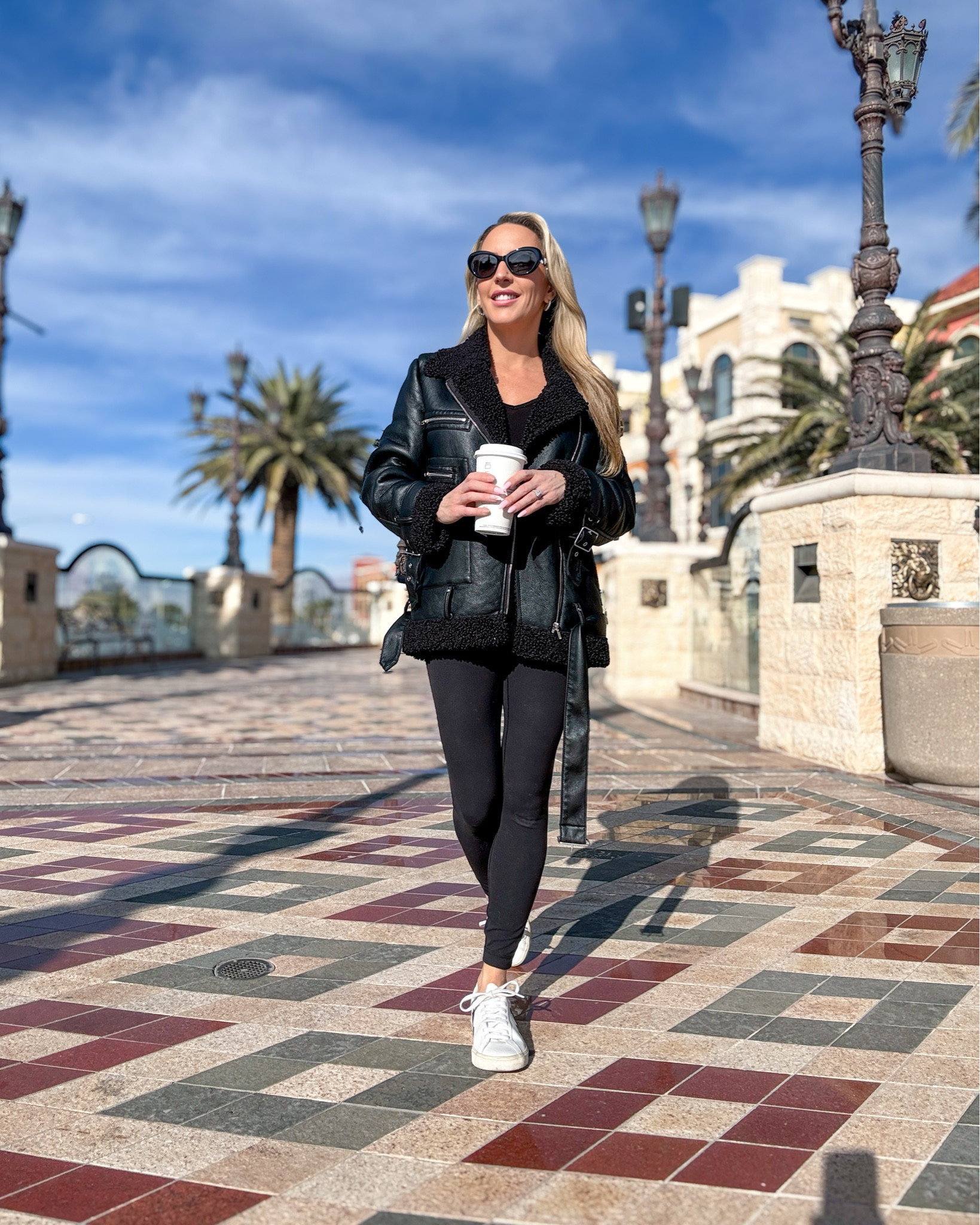 And just like that…black leggings are back. They may not be runway or high fashion but they’re everywhere again in street wear and mine are definitely back out. I’ve shared lots of ways to style them on my YouTube channel (link in YouTube highlights🔝). PS this black leather moto jacket is on major sale for under $50! (Not a typo!). It runs big so you might want to size down for a more fitted look. I’ve linked everything in my stories and LTK highlights 🔝 

#trendingnow #trendingreels #stevemadden #transitionaloutfit #casualootd



#LTKsalealert