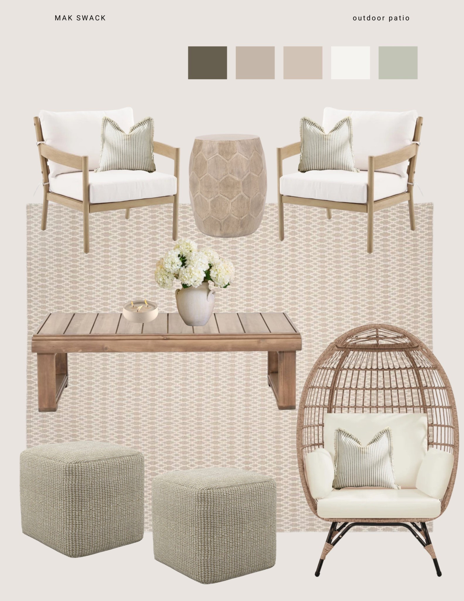 Outdoor Patio Refresh ✨
Neutral tones, cozy textures, and timeless wood pieces come together for a relaxed yet refined patio setup—perfectly balanced with organic shapes and a muted, earthy palette.

#LTKHome