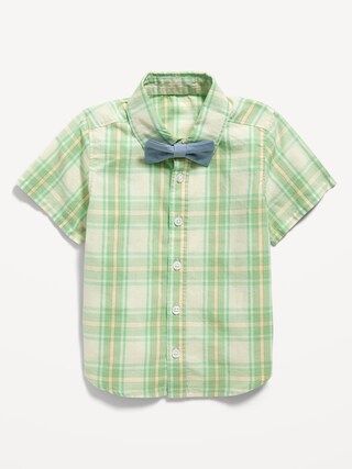 Printed Poplin Shirt &amp; Bow-Tie Set for Toddler Boys | Old Navy (US)