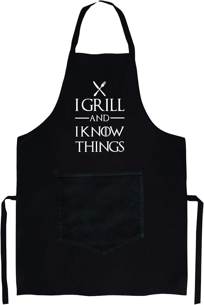 Mens Apron | I Grill and I Know Things Aprons for Women | Christmas Gift for Dad | Thanksgiving G... | Amazon (US)