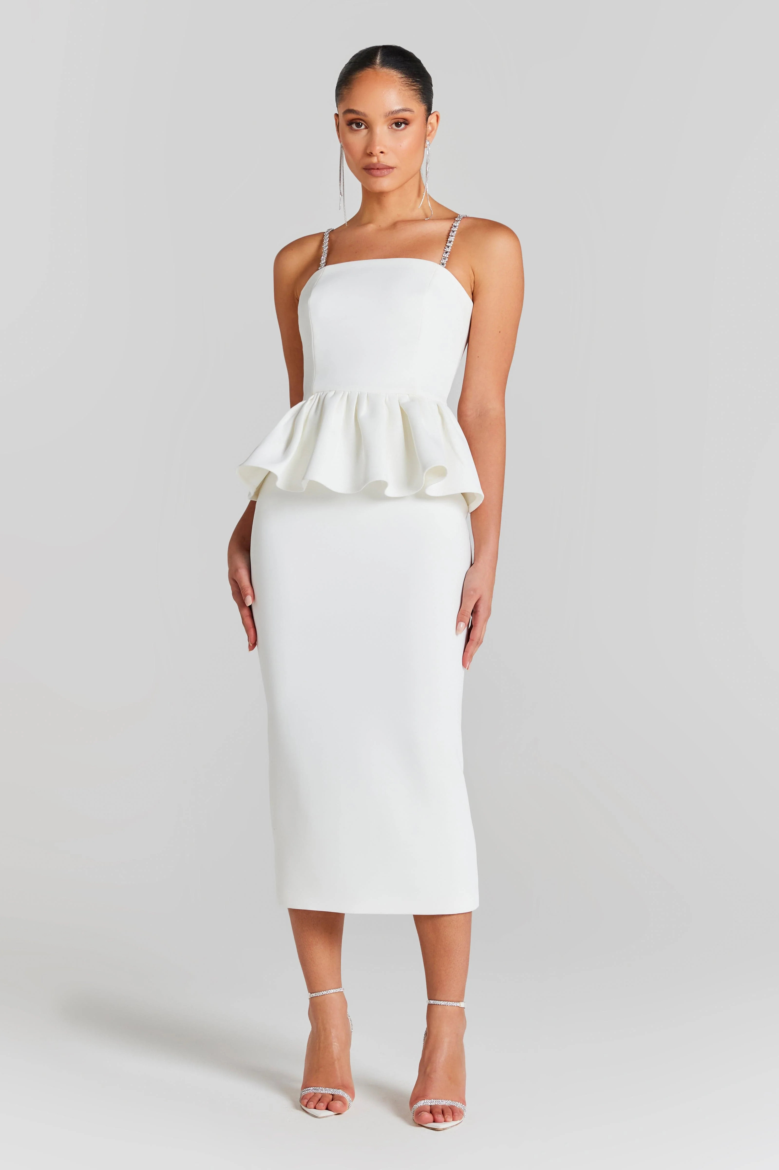Bianca White Dress | Nadine Merabi