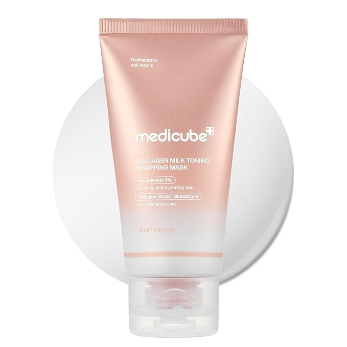 medicube Collagen Glazed Milky Glow Daytime Wrapping Mask | Quick & Easy-to-Peel Mask for Radianc... | Amazon (US)