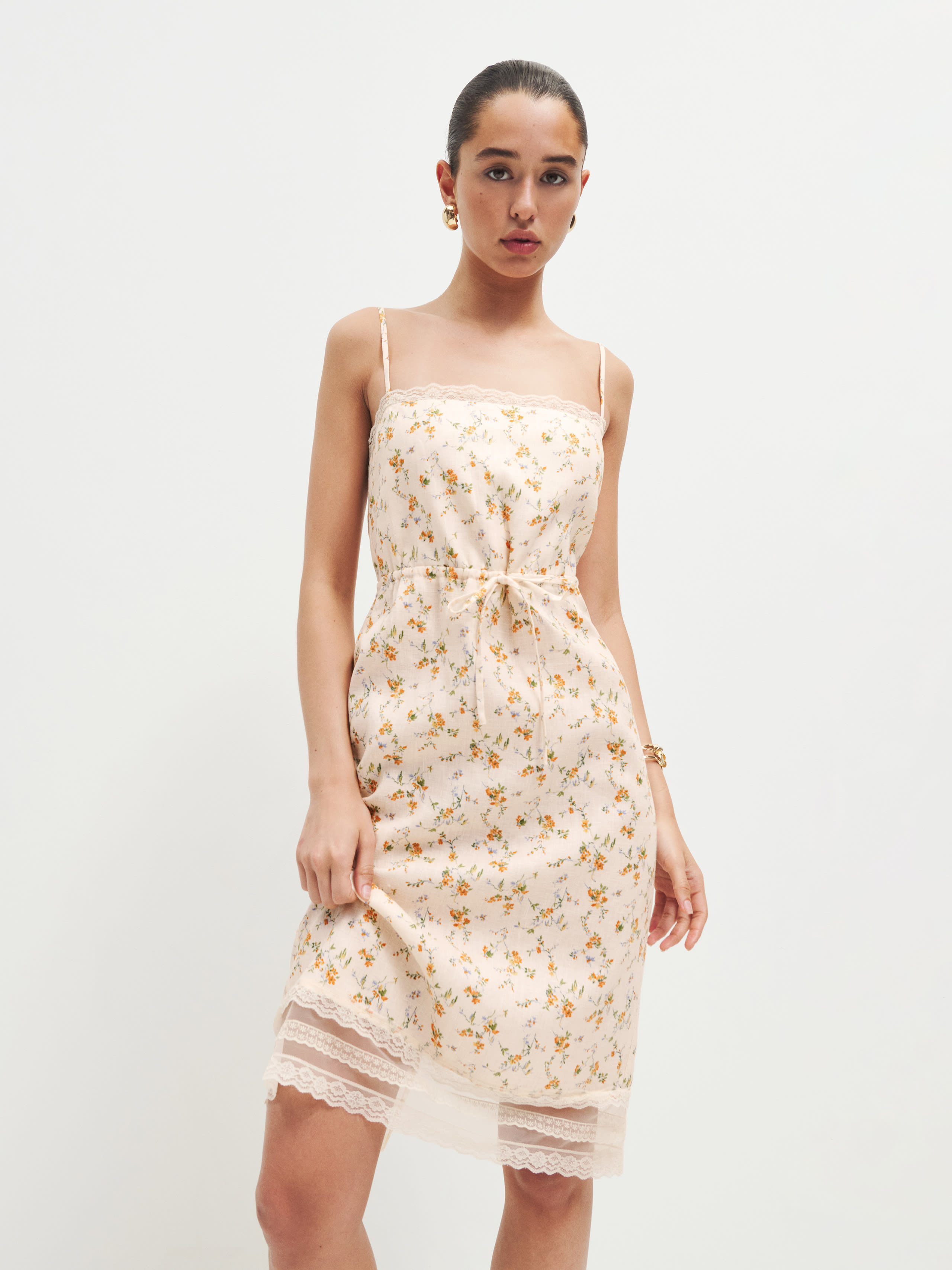 Neena Linen Dress | Reformation (Global)