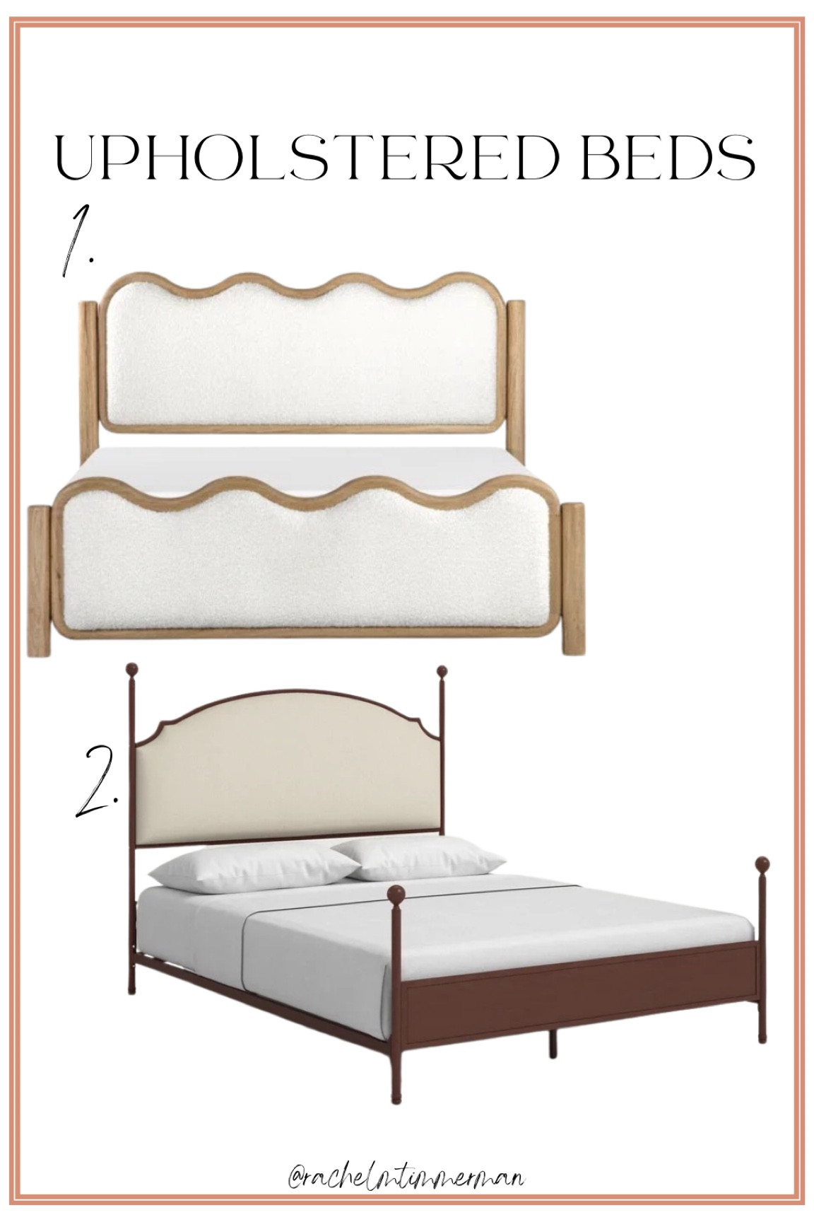 Two upholstered beds I’m loving. Getting some ideas for the master bedroom 🙂 

Home decor. Wayfair. LTK home.   