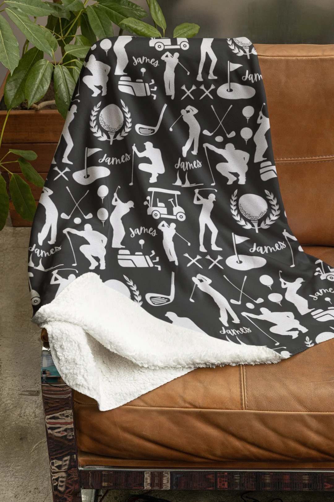 Personalized Golfer Blanket, Custom Golfing Blanket, Customized Golf Throw, Sport All Over Print ... | Etsy (US)