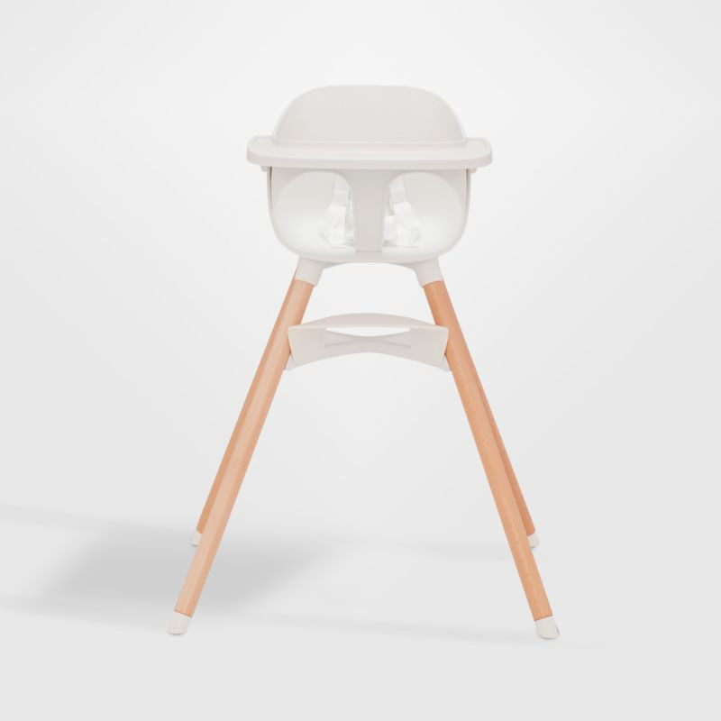 Lalo The Chair 3-in-1 Baby Coconut White High Chair + Reviews | Crate & Kids | Crate & Barrel