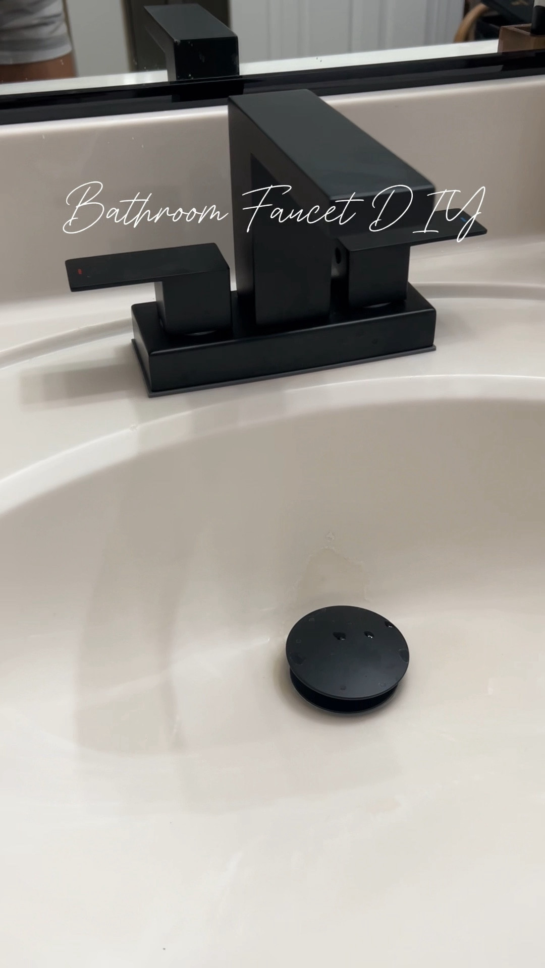 Got tired of my leaky rusty builders grade faucet. 

Bathroom faucet, Amazon home, Amazon finds, bathroom, DIY, upgrades, fixtures, matte black 

#LTKVideo #LTKhome #LTKfindsunder100