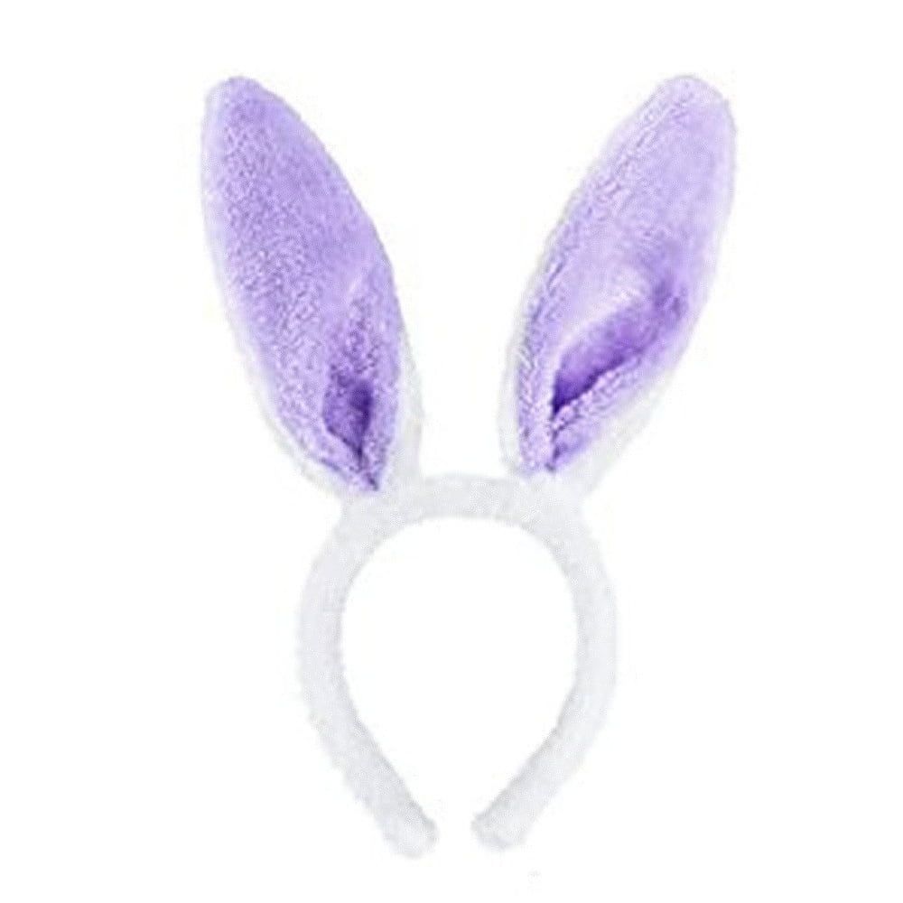 VeliToy Children's Plush Bunny Rabbit Ears Easter Party Head Wear Colourful Headband(Purple) | Walmart (US)