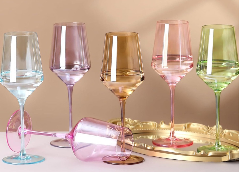 Colorful glassware 

Bridal shower. Party. Bride. Wine glasses. Colorful wine glasses. Home. Kitchen 

#LTKhome #LTKparties #LTKfindsunder100