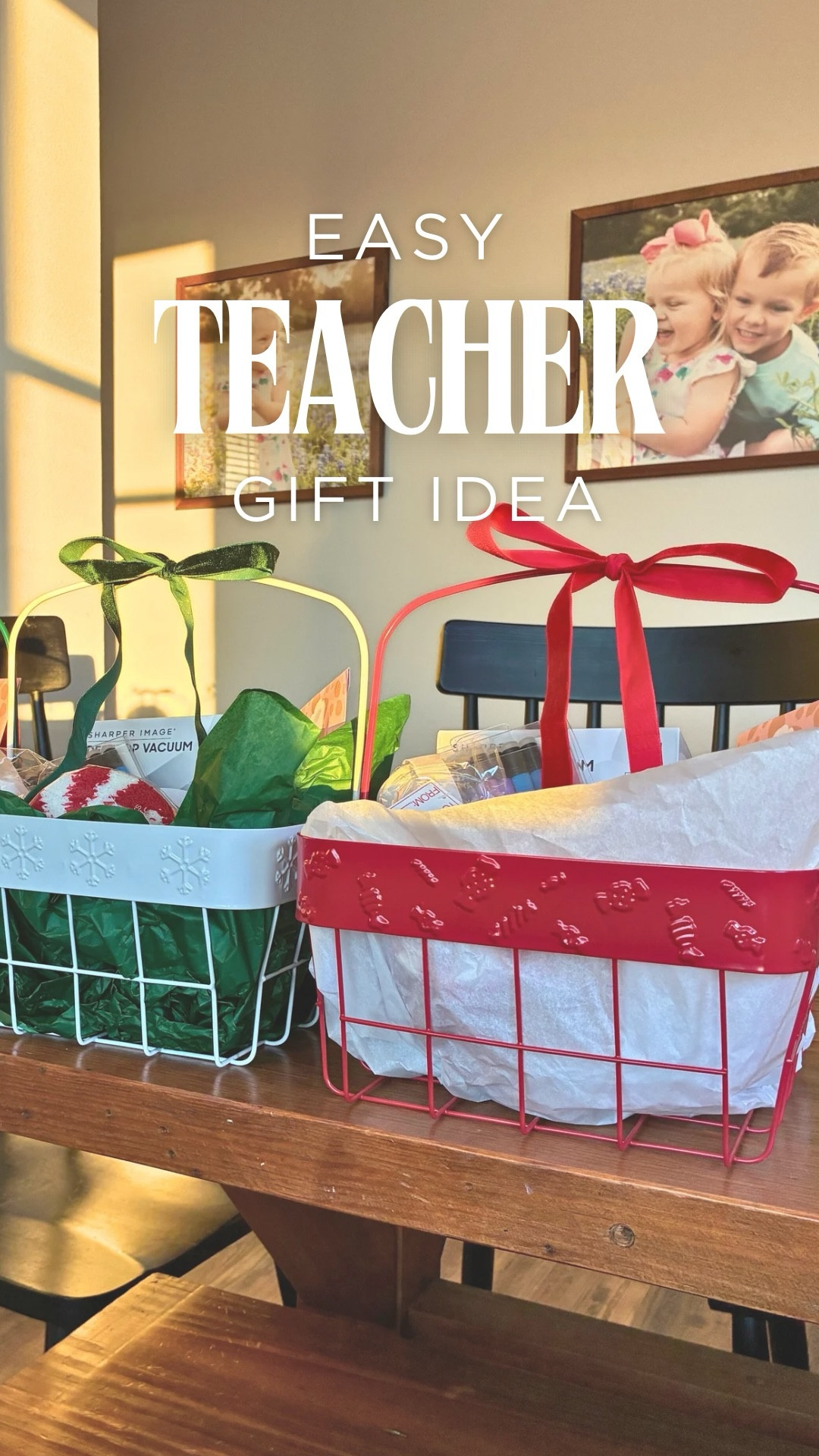 Teacher gift ideas they'll actually love
✨ 🎁 Easy, thoughtful, and budget-
friendly.

♥️ Save this for classroom gifts this year!

Update: the cute wired baskets were $5 from the Bullseye section at Target. I linked a few alternatives because they are sold out online. 

#teachergiftideas #teachergift #giftsforher #giftguide2025 #easygiftideas

#LTKSeasonal #LTKGiftGuide #LTKHoliday
