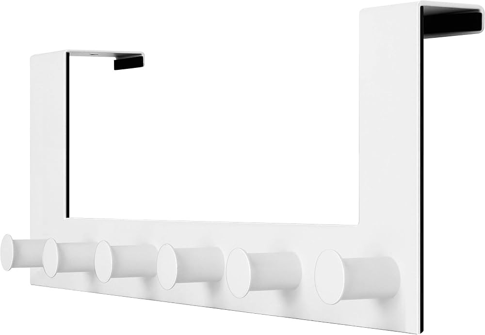 WEBI Over The Door Hooks,Door Hanger,Over The Door Towel Rack,6 Peg Hooks for Hanging,Door Coat H... | Amazon (US)