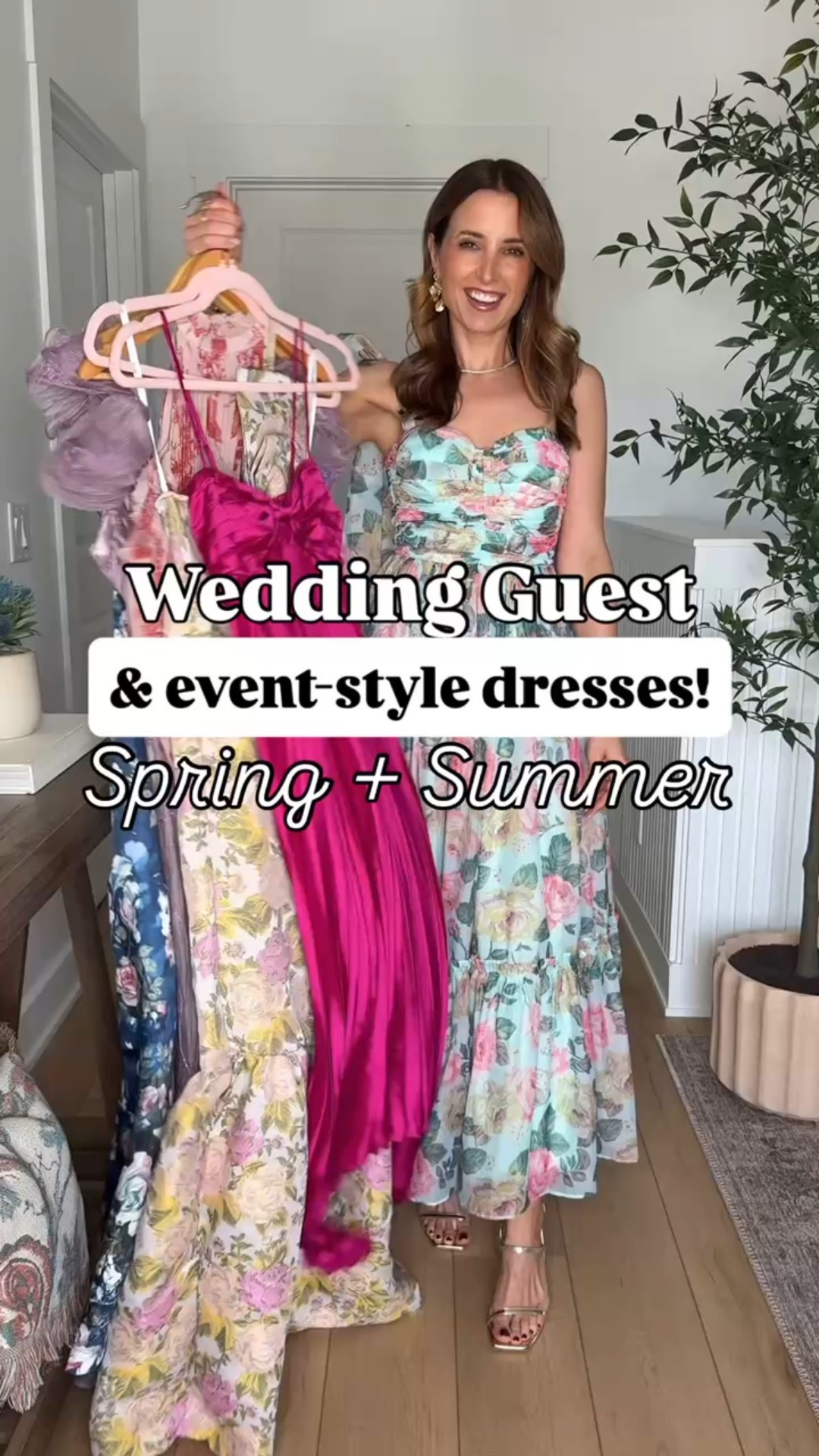 Spring wedding guest dresses. Summer wedding guest dresses. Baby shower dresses. Wedding shower dresses. Spring event dresses. Summer event dresses. Destination wedding. Wearing smallest size in each. Consider sizing down in the bow-front floral maxi and pink pleated midi! Gold heels are TTS. 


#LTKWedding #LTKTravel #LTKPetite