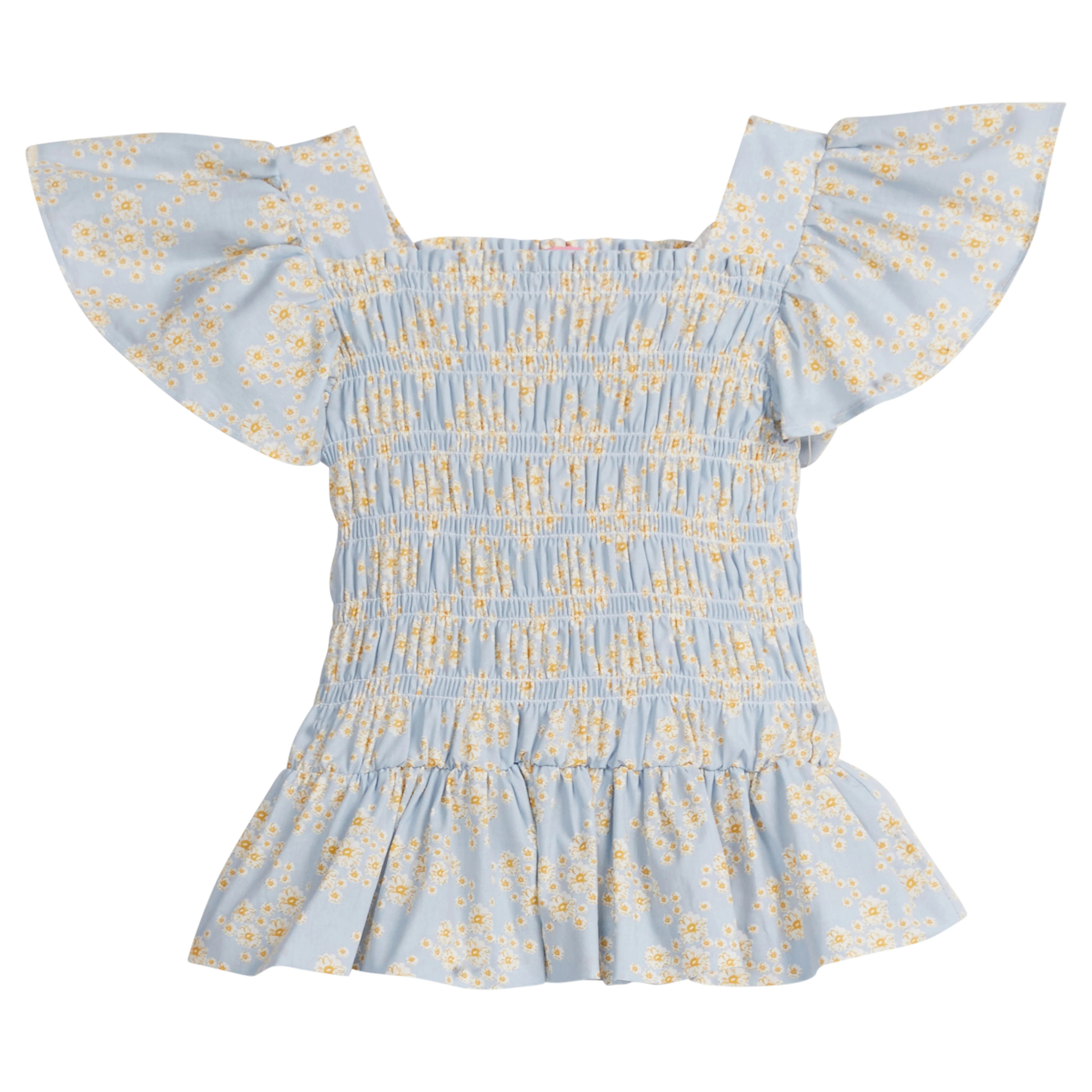 India Top - Blue Ditsy Floral | BISBY Kids