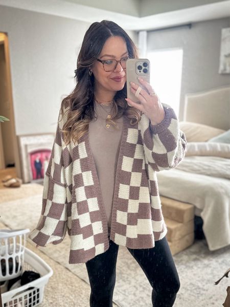 Been living in this outfit - tops are maternity but can be worn non maternity too without looking odd - sized up in the leggings for the bump but got true size in tops //use code kelsie25 for 25% off the cardigan 

#LTKstyletip #LTKbump #LTKmidsize