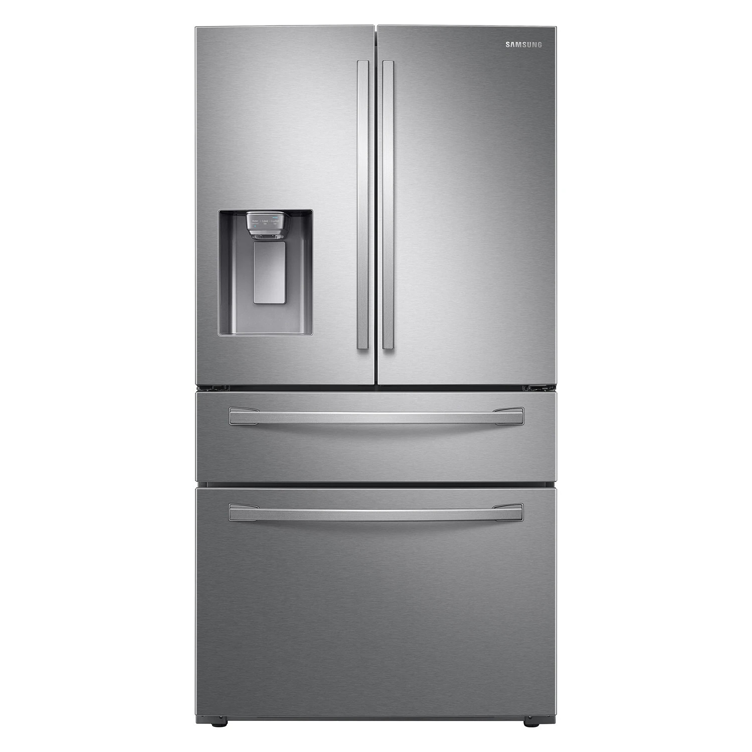 Samsung Standard-Depth with FlexZone Drawer 28-cu ft 4 -Door 36-in Wide Smart Compatible French Door Refrigerator with Ice Maker with Water and Ice | Lowe's