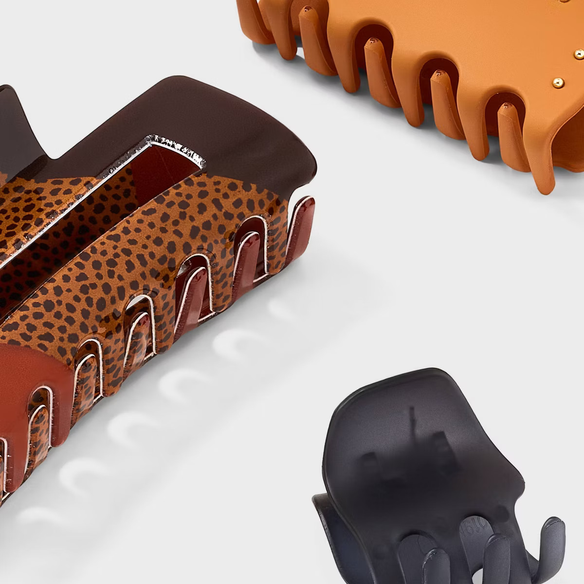 Variety Claw Hair Clip Set 3pc - Universal Thread™ Navy/Brown | Target