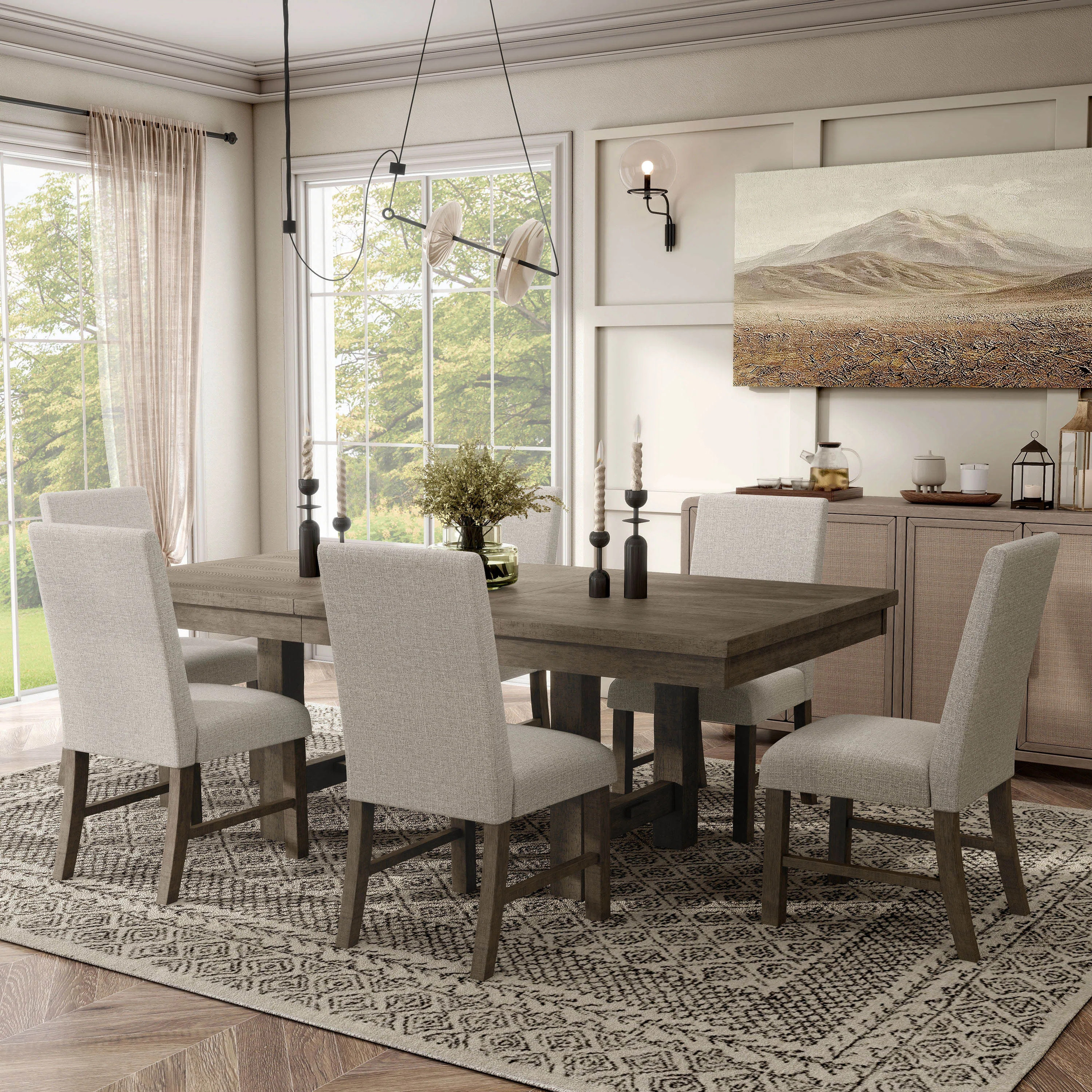 Haike 7 - Piece Extendable Dining Set | Wayfair North America