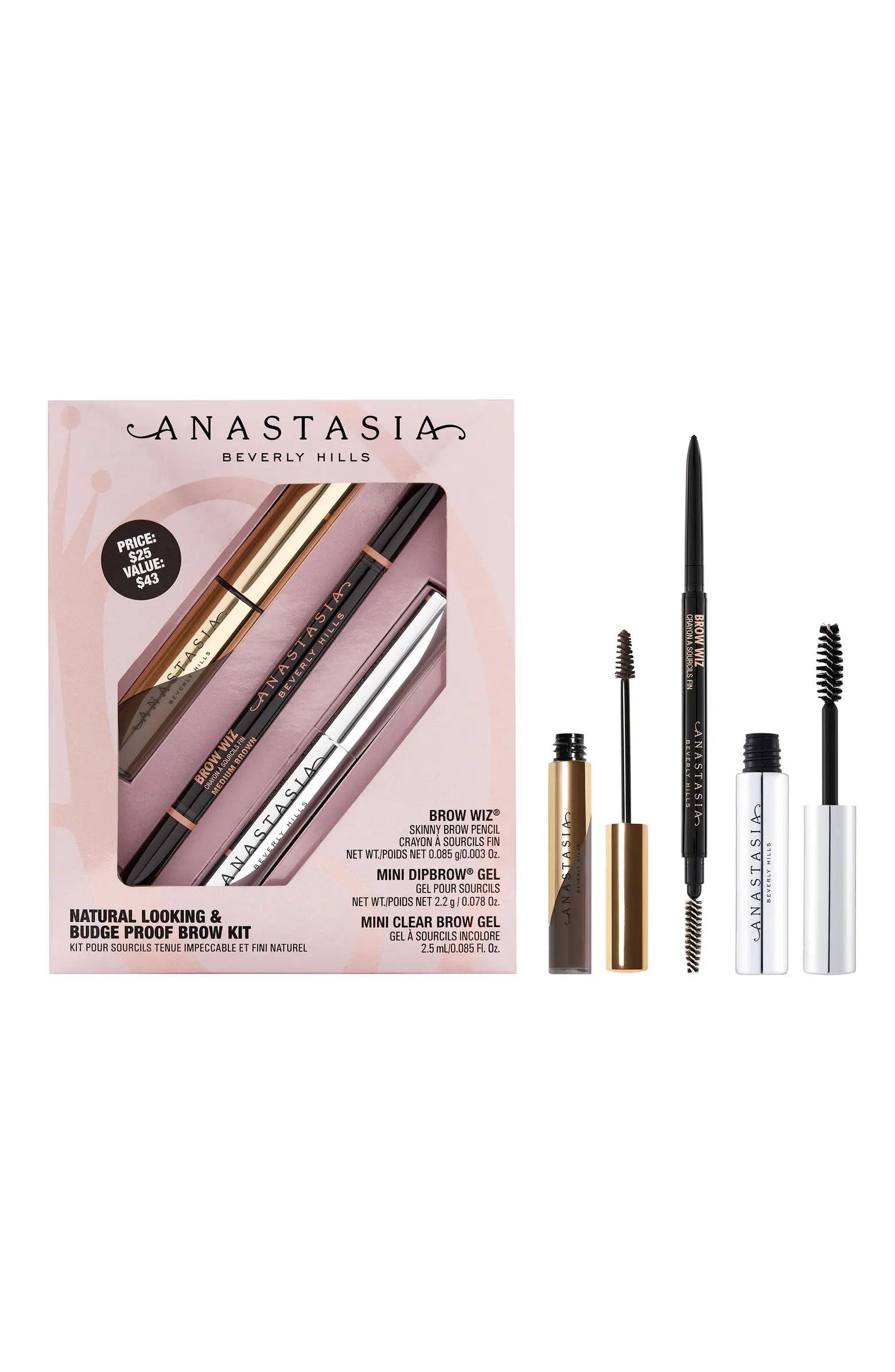 Anastasia Beverly Hills Natural-Looking & Budge-Proof Brow Kit | Nordstrom | Nordstrom